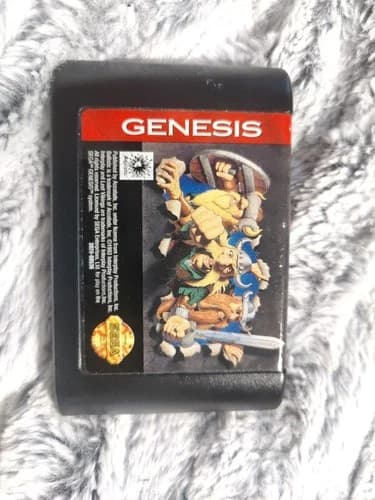 The Lost Vikings (Sega Genesis, 1992) Cart Only Blizzard Franchise Quirky Game!