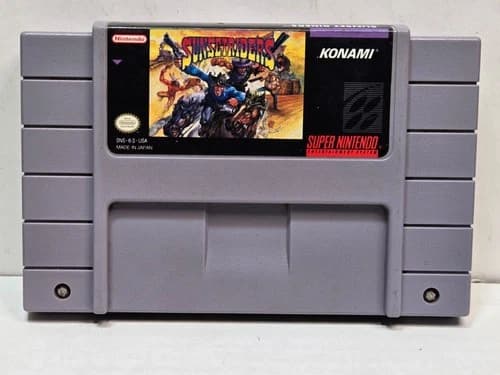 Sunset Riders Super Nintendo SNES Game Cartridge - Very Clean No Issues