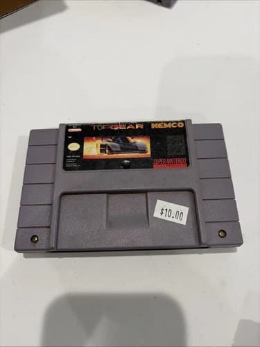 Top Gear (Super Nintendo SNES, 1992) MIJ Variant Authentic