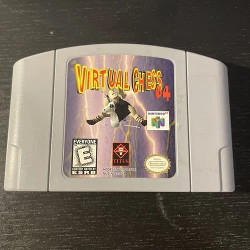 Virtual Chess 64 (Nintendo 64, 1998) N64 TESTED