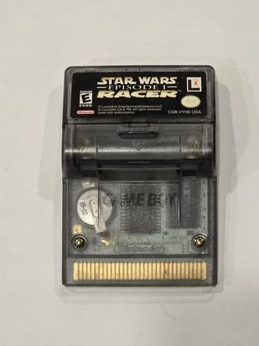 Star Wars Episode I Racer Game Boy Color Game Battery Cover Included.