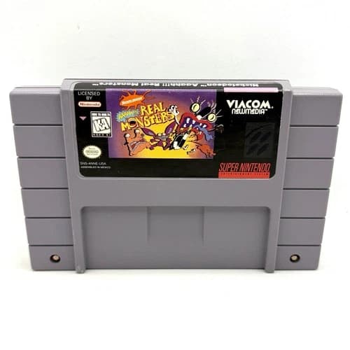 SNES Aaahh!!! Real Monsters Super Nintendo Game Cart Only Authentic OEM Tested