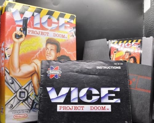 Vice: Project Doom (Nintendo NES) [CIB] - Engraving on Cart