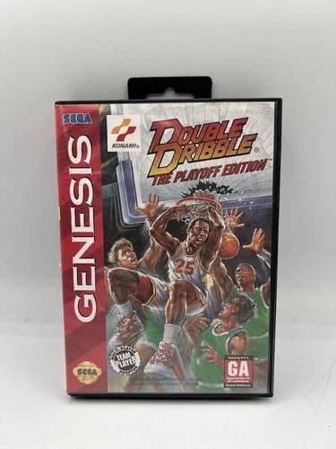 Double Dribble The Playoff Edition Sega Genesis Complete CIB