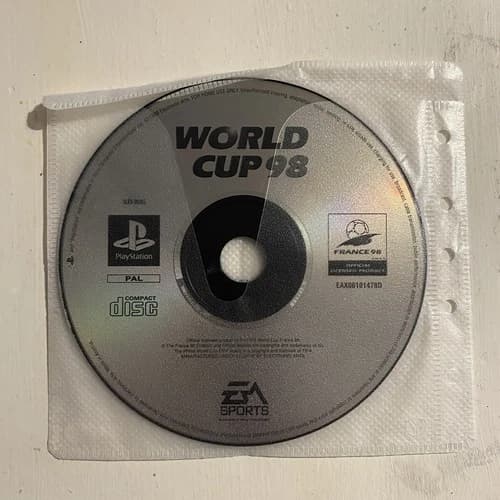 World Cup 98 Sony Playstation PS1 Game disc only