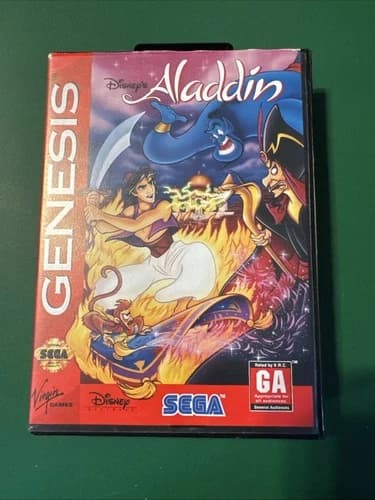 Disney's Aladdin (SEGA Genesis) Complete in Box CIB Complete In Box 1993
