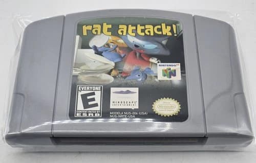 Rat Attack! Nintendo 64 N64 *AUTHENTIC* CART ONLY TESTED