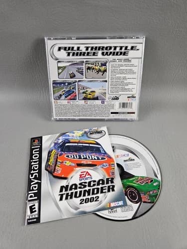 NASCAR Thunder 2002 PlayStation Video Game EA Sports Racing CIB PS1