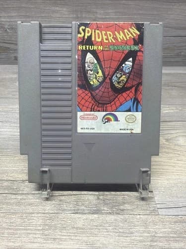 Spider-Man: Return of the Sinister Six Nintendo NES Loose Cartridge Tested READ