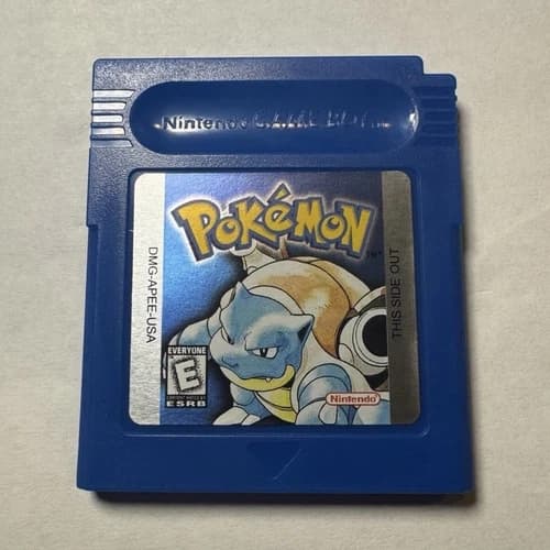 Nintendo Pokemon Blue Version Game Boy Cartridge Role Playing Game