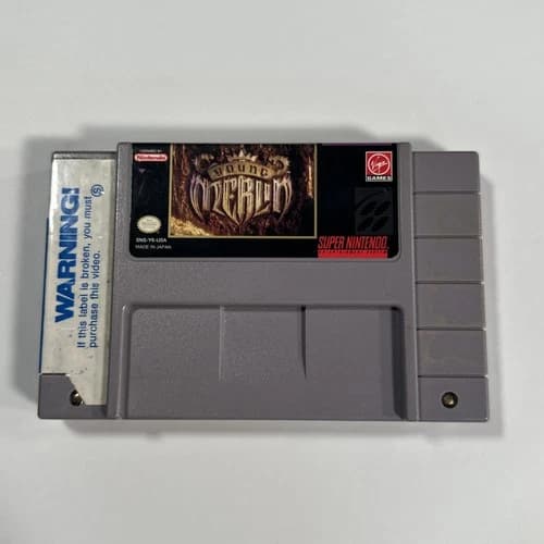 Young Merlin - Super Nintendo SNES Loose Cartridge Only Tested and Working Game