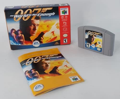 Nintendo N64 007 The World Is Not Enough Cib GREAT CONDITION