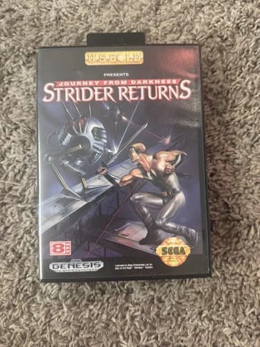 Strider Returns: Journey From Darkness (Sega Genesis, 1992) Tested Complete CIB