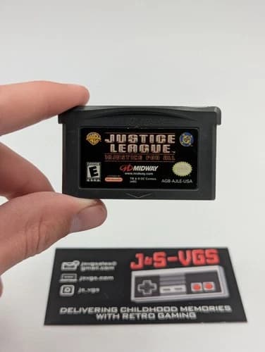 Justice League Justice For All Game Boy Advance GBA Cart Only Tested Working