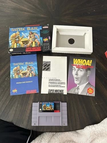 Super Nintendo SNES Game Battle Blaze CIB Complete In Box