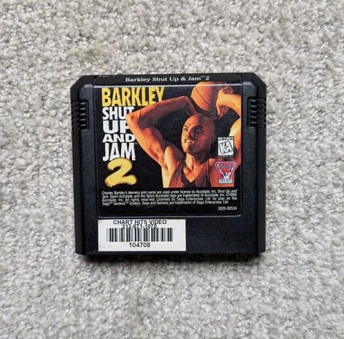 Barkley Shut Up And Jam 2 (Sega Genesis) Rare! Tested & Working