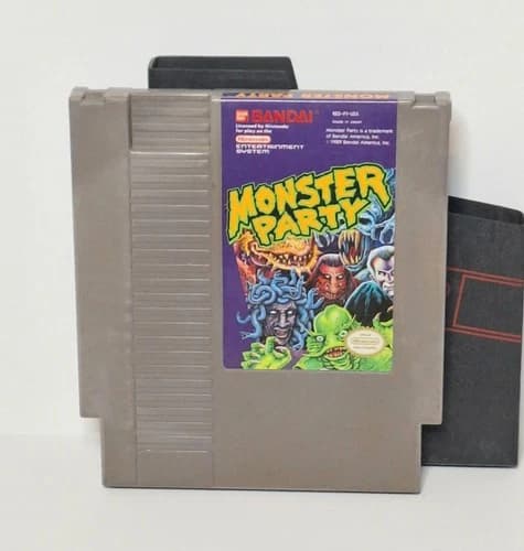 Monster Party (Nintendo NES, 1989) Cart Only