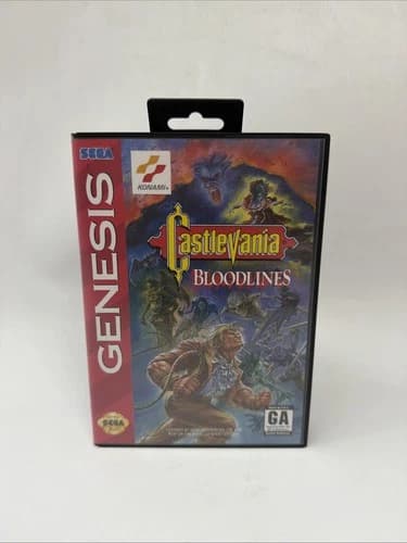 🔥Castlevania: Bloodlines (Sega Genesis, 1994) CIB Reg Card Original Receipt🔥