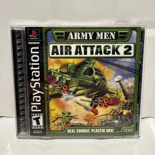 Army Men: Air Attack 2 (Sony PlayStation 1, 2000) Complete w/ Manual - CIB