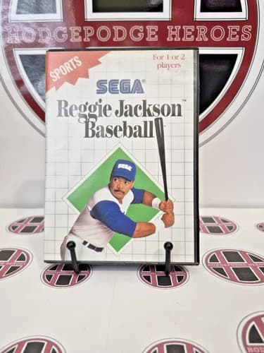 Reggie Jackson Baseball - Sega Master System - SMS - CIB - Cleaned & Tested