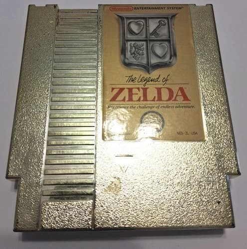 The Legend of Zelda Nintendo NES Gold Tested And Works Great. Free Shipping.