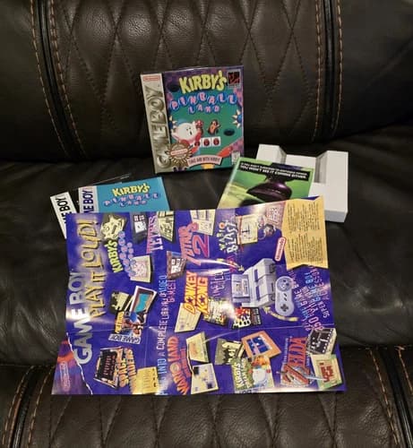 Kirby's Pinball Land 💎 (Nintendo Game Boy, 1993) Box W/ Manual And Inserts Only