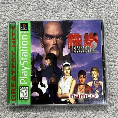 Tekken 2 PlayStation 1 PS1 Greatest Hits Complete CIB Tested Working G2U
