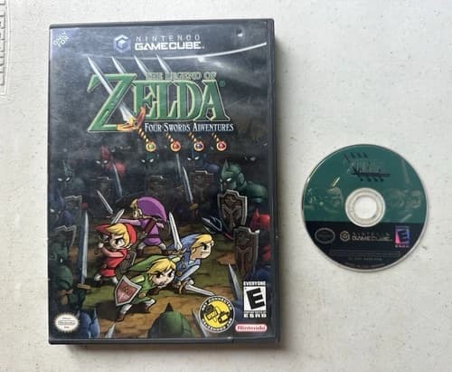 THE LEGEND OF ZELDA: FOUR SWORDS ADVENTURES NINTENDO GAMECUBE GAME (READ)