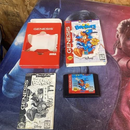 Disney's Bonkers (Sega Genesis, 1994) Complete w/ Manual CIB