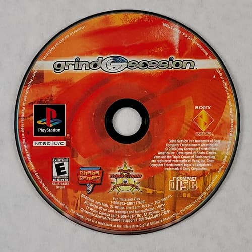 Grind Session - Loose Sony PS1 Playstation 1 Disc