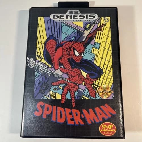 Spider-Man (Sega Genesis, 1995) CIB Complete w Manual - Tested & Working