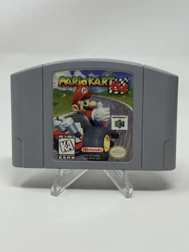 Mario Kart 64 N64 Nintendo 64 Authentic Game Cartridge Cleaned Pins Retro Racing