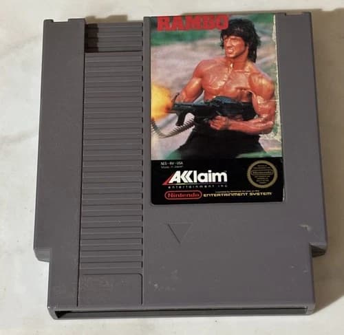 Nintendo NES Rambo (Cleaned, Tested & Working)