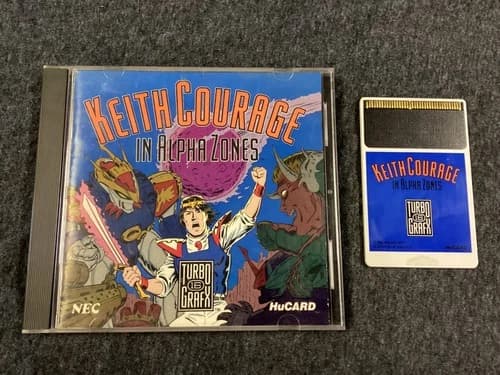 Keith Courage in Alpha Zones Turbografx 16 Complete Tested in Pics Action Game