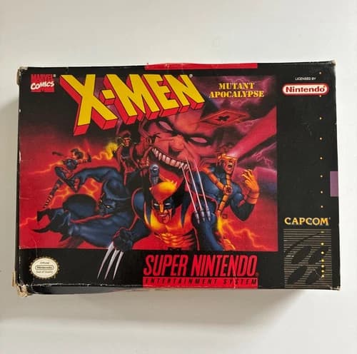 X-Men: Mutant Apocalypse SNES - CIB, missing cardboard insert