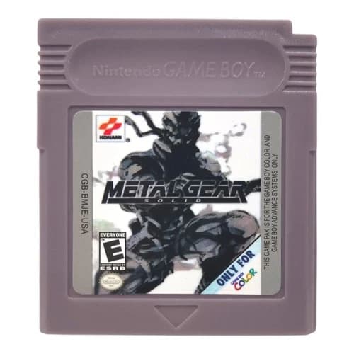 Metal Gear Solid (Game Boy Color Nintendo) GBC