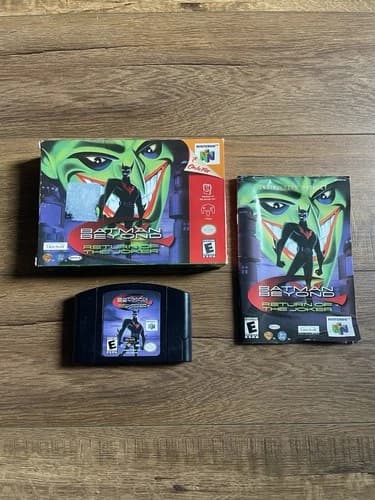 Batman Beyond Return Of The Joker Complete In Box CIB N64 Fast Shipping