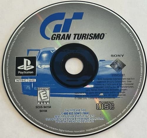Gran Turismo (Sony PlayStation 1, PS1) DISC ONLY | NO TRACKING | M2573
