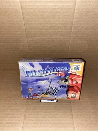 Pilotwings 64 (Nintendo 64, 1996) N64 CIB W/ Protector Tested Good Shape
