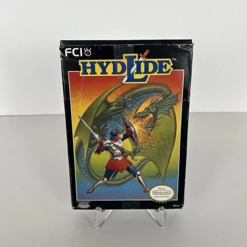 Hydlide Nintendo Entertainment System NES Complete CIB W/ Inserts Styrofoam