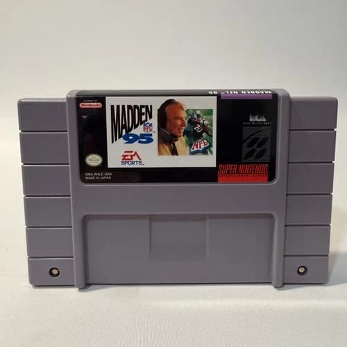 Madden NFL 95 Super Nintendo SNES EA Sports Football Video Game Cartridge