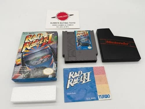 Rad Racer II Nintendo NES Complete CIB Video Game Works