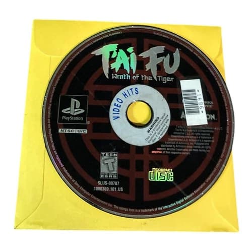 Sony PlayStation 1 PS1 Disc Only Tested T'ai Fu: Wrath of the Tiger CF