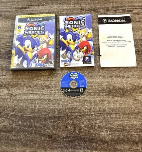 Sonic Heroes (Nintendo GameCube, 2004) COMPLETE! Tested & Working!