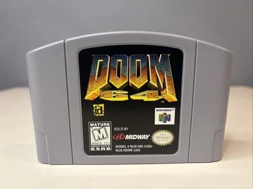 Doom 64 (Nintendo 64, N64, 1997) Cleaned, Tested, Great Condition, Authentic