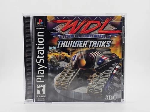 Sony Playstation 1 PS1 WDL Thunder Tanks CIB Cleaned & Tested