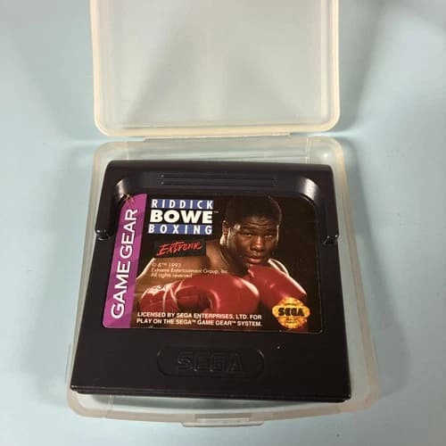 Riddick Bowe Boxing (Sega Game Gear, 1993) - Authentic Cartridge in Great Shape