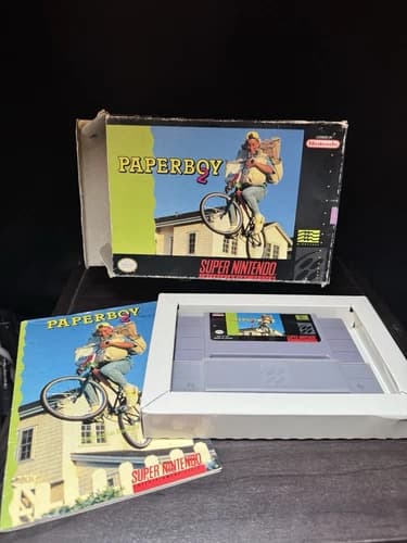 Paperboy 2 - SNES with box and manual