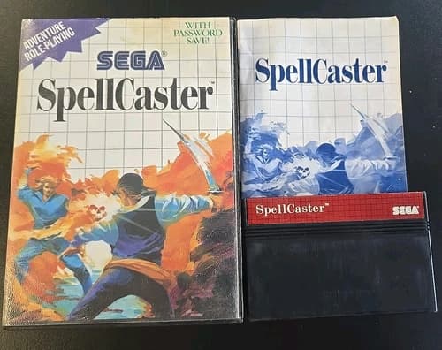 SPELLCASTER - Sega Master System - Complete With Manual