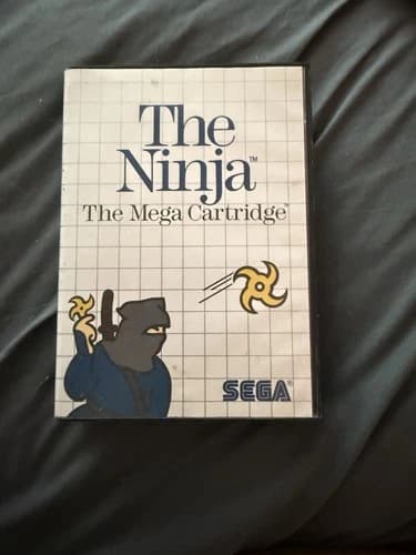 ORIGINAL VINTAGE THE NINJA THE MEGA CARTRIDGE-1986- SEGA MASTER SYSTEM Instruct